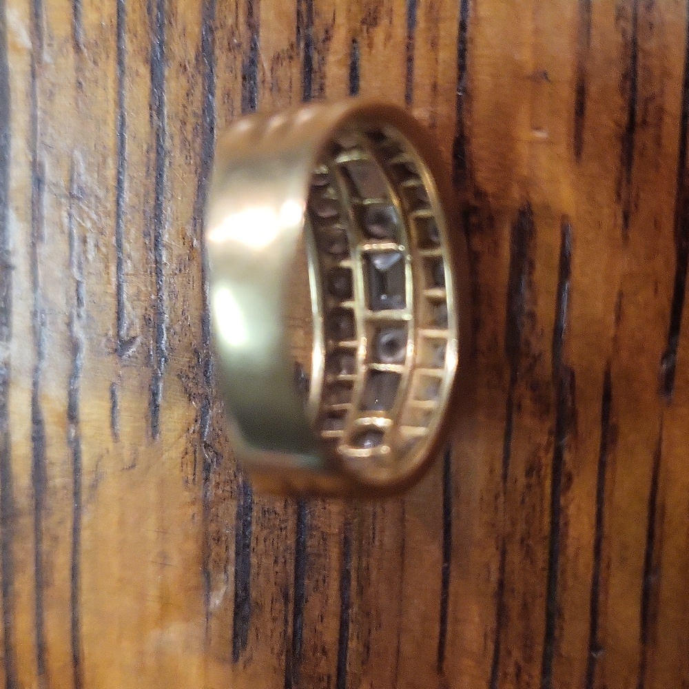 18 KT GOLD 1 Carat E F VVS 1  EXTREMELY FINE ESTATE DIAMOND RING  ONE OF A KIND - Picture 4 of 6